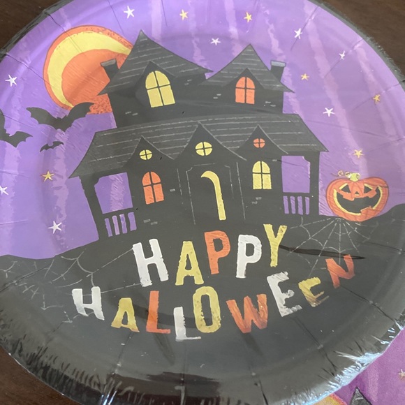 Halloween party paper plates, napkin , paper cups set - set In 10 - Picture 3 of 6